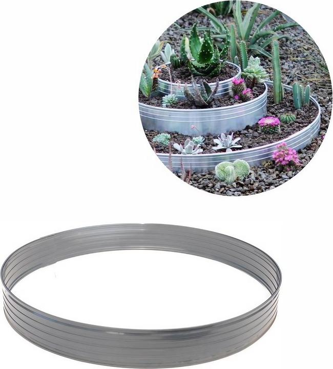 Actual product image Green Split Aluminium tree ring Height 140 mm Diameter 0.6 m (14 cm)