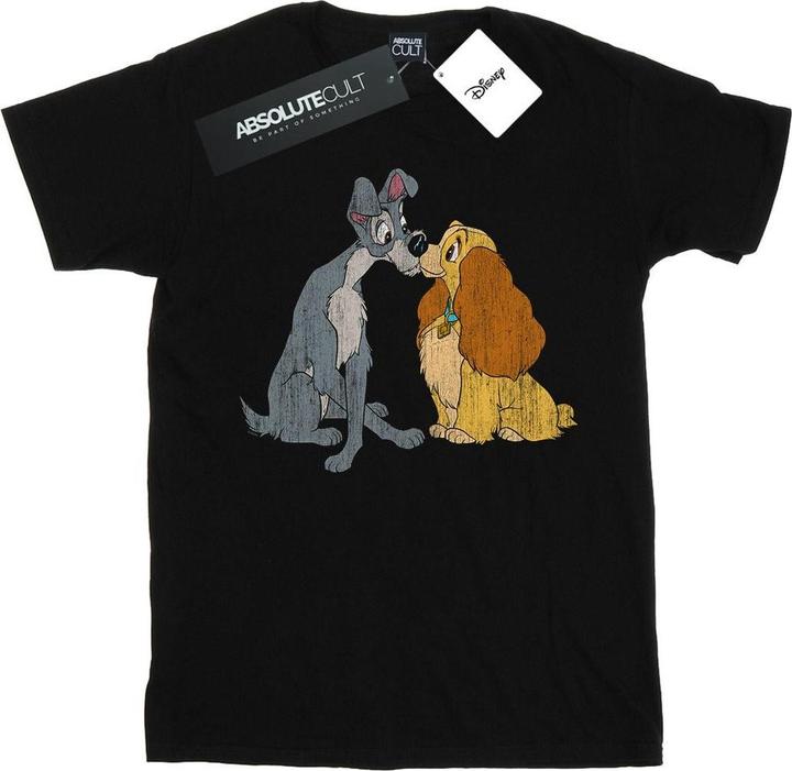 Produktbild Disney Lady And The Tramp Distressed Kiss TShirt (M)