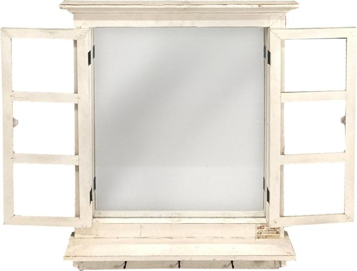 Produktbild HTI-Living Spiegel Fenster Vintage Weiss (57 x 78 cm)