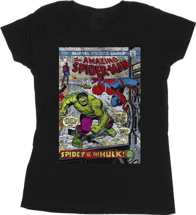 Image du produit - T-shirt SPIDER-MAN VS HULK COVER - Femme (S)