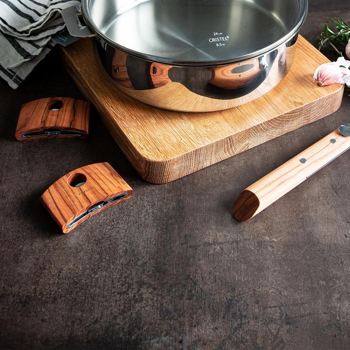 Immagine prodotto Cristel Manico di pentole e padelle in legno d'ulivo Casteline (8 cm, Legno)