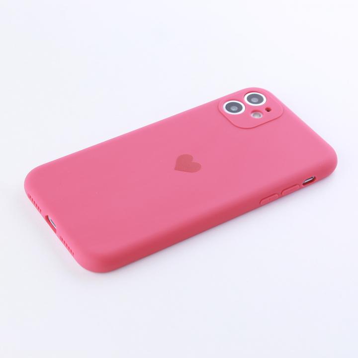Produktbild PhoneLook Hülle Silikon Mat Herz (Apple iPhone 11)
