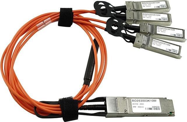 Image du produit BlueOptics NetApp QSFP-4xSFP+-AOC-1M compatible AOC QSFP BO253503K1M