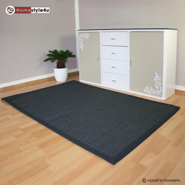 Produktbild Homestyle4u Sisalteppich Bordürenteppich (245 x 345 cm)