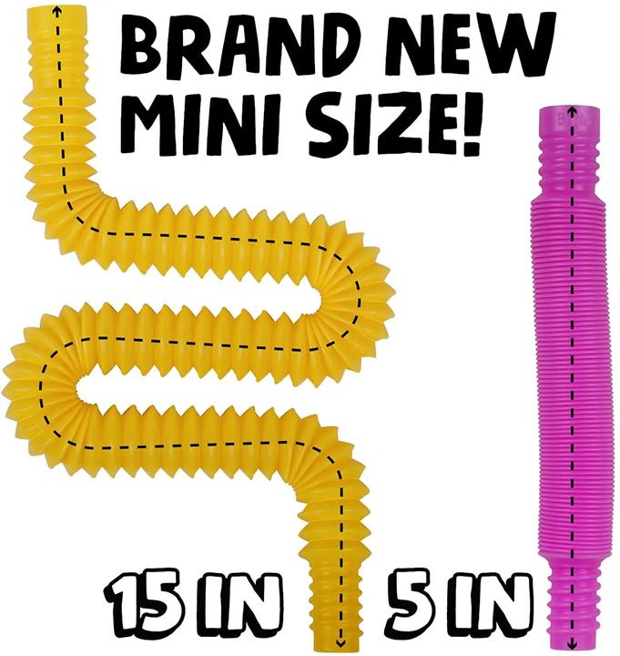 Actual product image Activity Board 4 Pack Mini Pop Tube Sensory Fidget toy colourful heavy-duty for building educational buildings