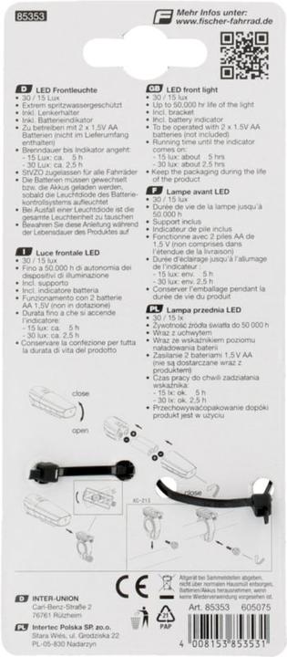 Actual product image Fischer LED (40 lm)
