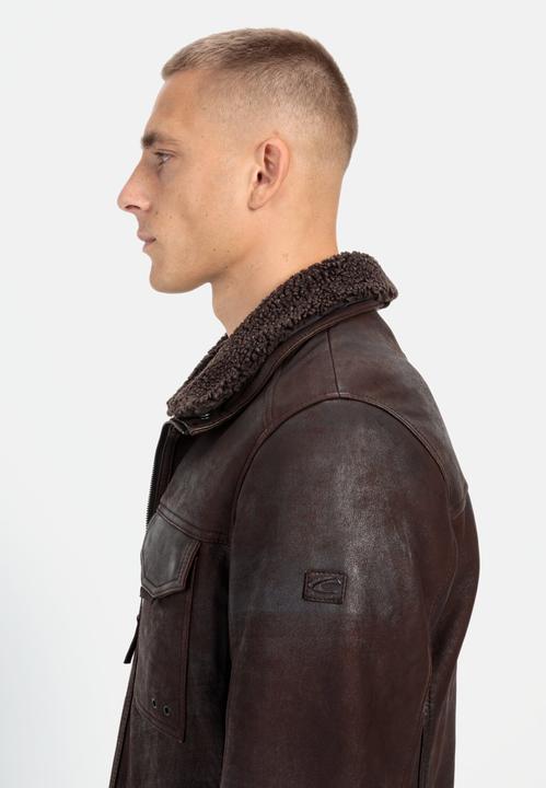 Produktbild Camel Active Leder Blouson mit Stehkragen (54)