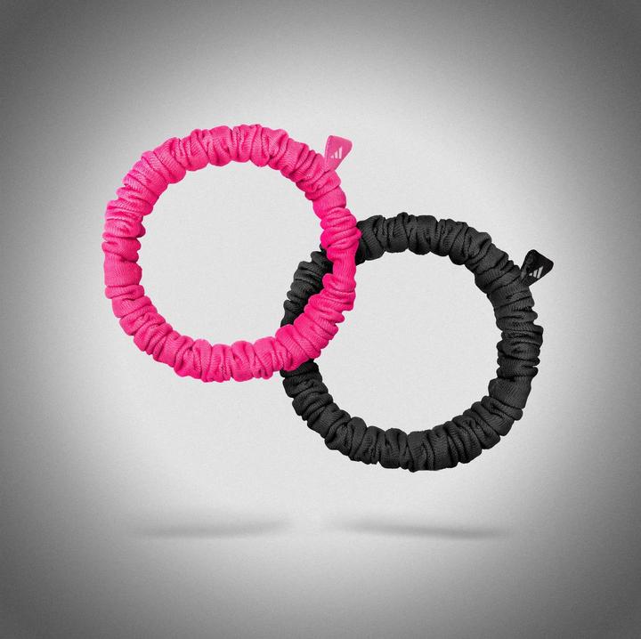 Immagine prodotto adidas Hair Scrunchies Schwarz und Lucid Pink (Elastico per capelli)