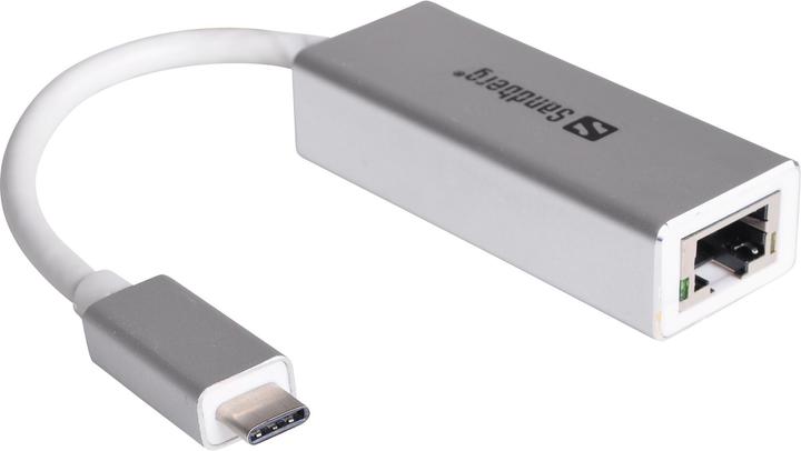 Productafbeelding Sandberg USB-C -> Netwerk Converter (USB-C, RJ45 Gigabit Ethernet (1x))