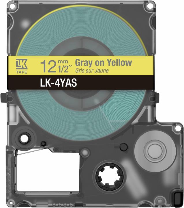 Produktbild Epson Soft Yellow/Gray 12mm LK-4YAS (1.20 cm, Gelb)