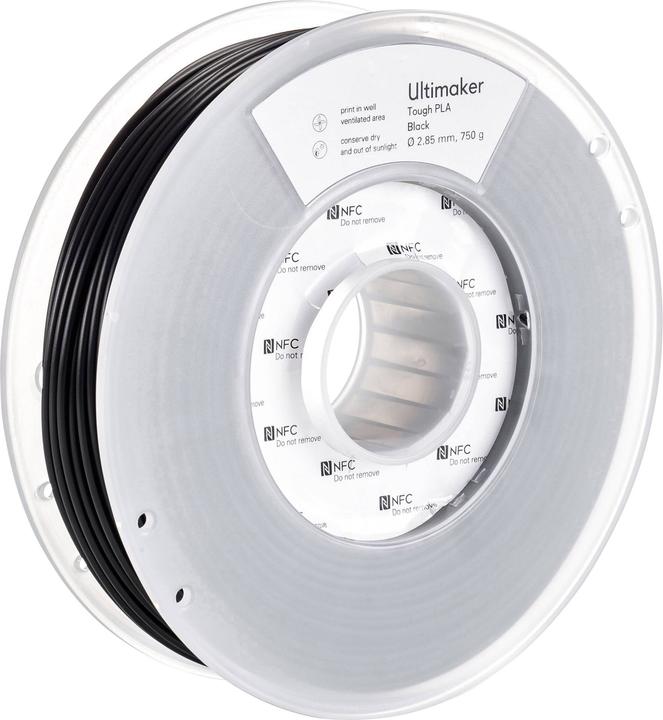 Actual product image Ultimaker Filament (Though PLA, 2.85 mm, 750 g, Black)