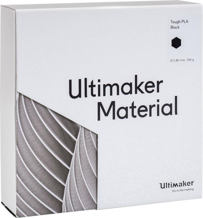 Actual product image Ultimaker Filament (Though PLA, 2.85 mm, 750 g, Black)