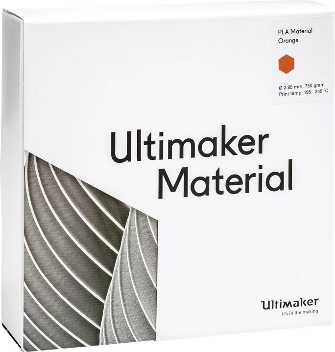 Actual product image Ultimaker Filament (PLA, 2.85 mm, 750 g, Orange)