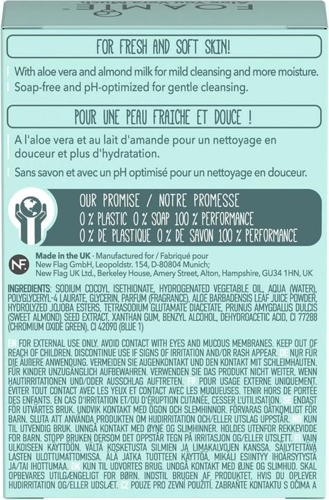 Image du produit Foamie Nettoyage solide du visage Aloe You Vera Much (Chiffons de nettoyage, 60 ml)