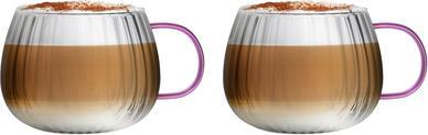 Actual product image Vialli Design Tulip Set bestehend aus zwei Gläsern mit rosa Henkel 350ml