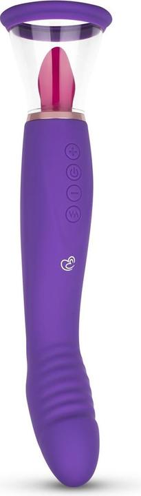 Image du produit Easytoys Pompe Pleasure Pump avec vibromasseur pour point G - Violet