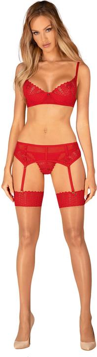 Productafbeelding Obsessive Ingridia 3-delige set rood (M, L)