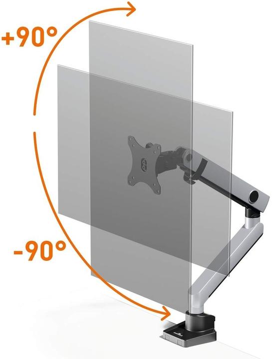 Produktbild Durable Monitorhalt. SELECT PLUS m Arm f 1 Mon. Tischb. Sil. (Tisch, 32.01")