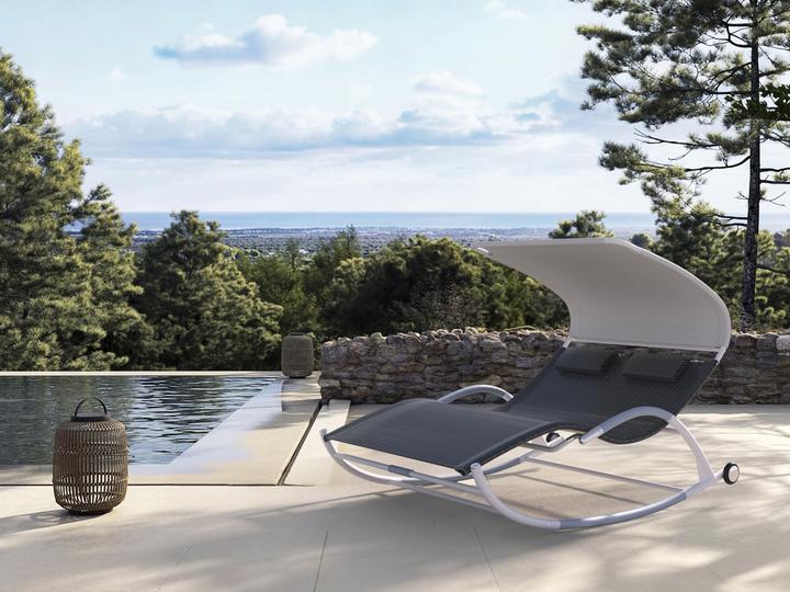 Actual product image Leco Schaukelliege mit Sonnendach EDDA (206 cm)