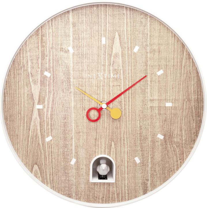 Immagine prodotto Nextime Orologio da parete Nightingale bianco (30 cm)