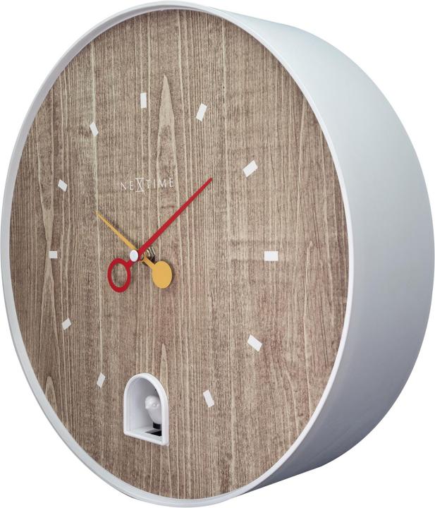 Immagine prodotto Nextime Orologio da parete Nightingale bianco (30 cm)