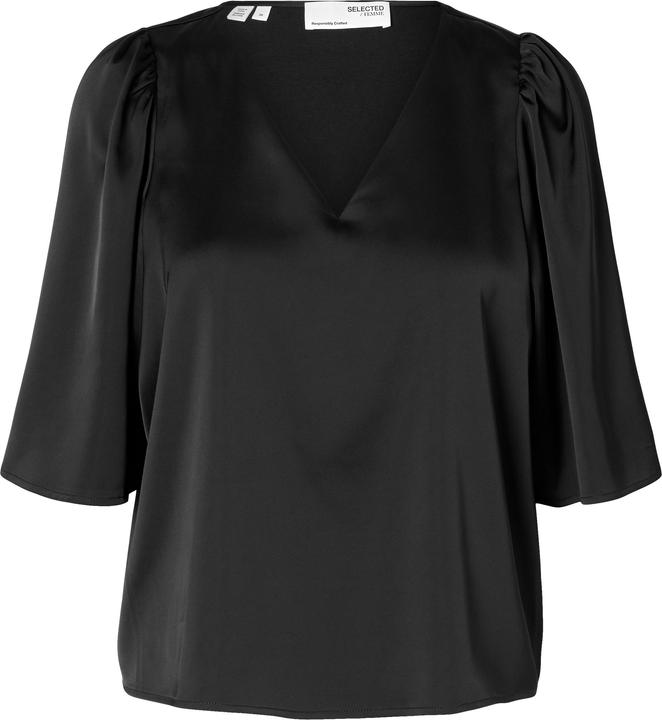 Image du produit Selected Femme Blouse en satin avec manches 2/4 (38)