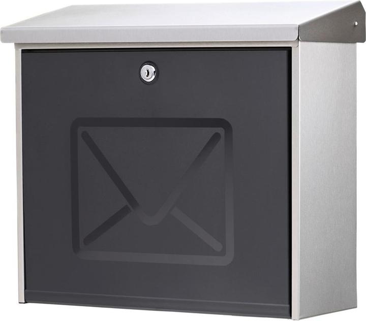 Immagine prodotto Burg Wächter Cassetta per le lettere in acciaio inox LxHxP 380/340/148 mm Lucca 3713 Ni con fermo di apertura