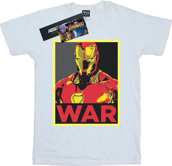 Actual product image Mens Avengers Infinity War Iron Man War T-Shirt (XXL)
