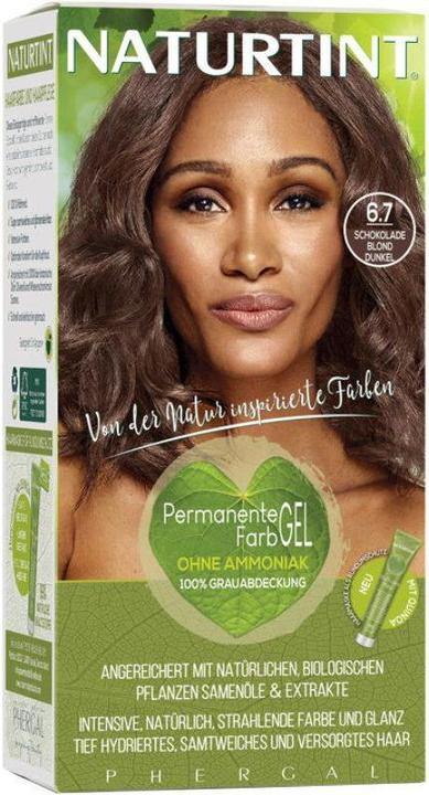 Actual product image Naturtint Permanent hair color gel 6.7 Chocolate Blond Dark without ammonia (6.7 Chocolate blonde dark without ammonia)