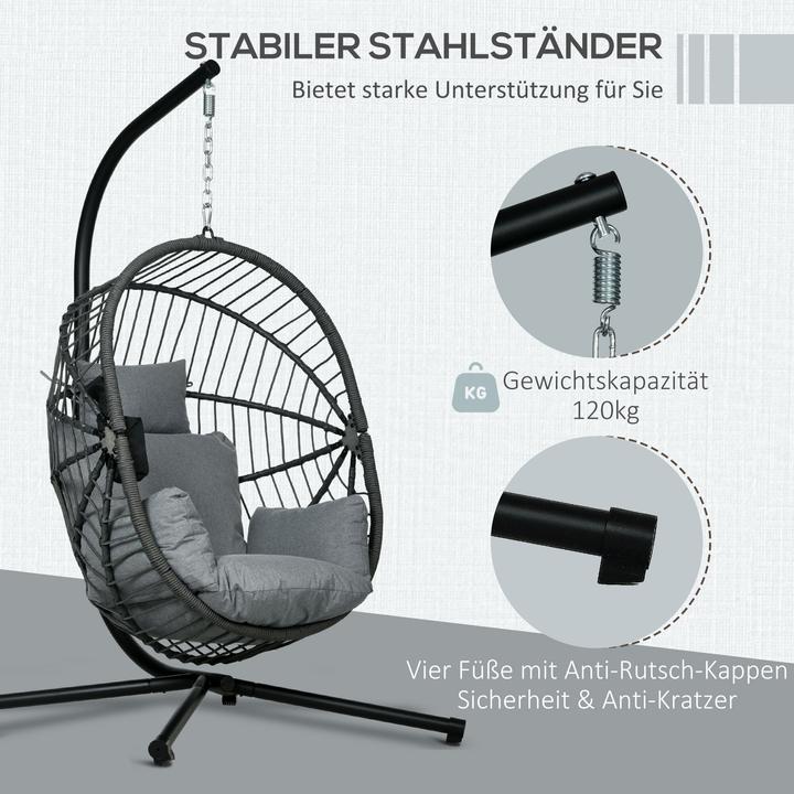 Actual product image Outsunny Hanging chair (120 kg)