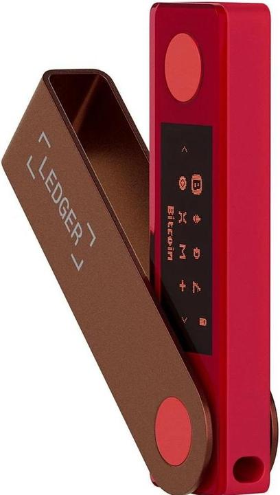 Actual product image Ledger Nano X - Ruby Red (Ripple, Bitcoin, Litecoin, Cardano, TRON, Bitcoin cash, Ethereum Classic, Ether, Stellar, Monero, Dogecoin)