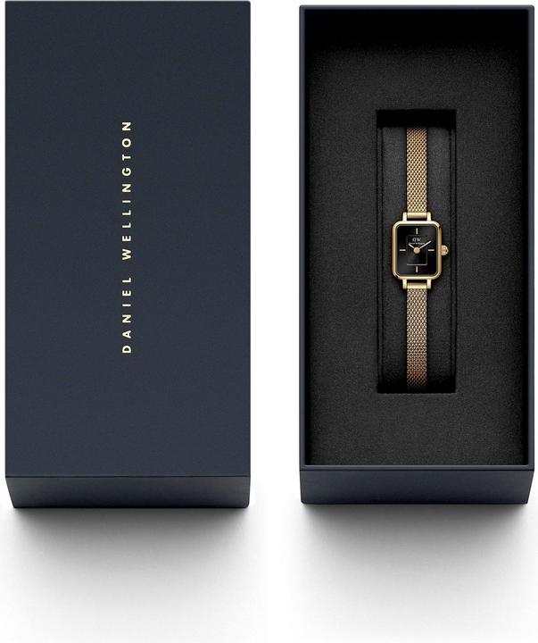 Immagine prodotto Daniel Wellington Quadro Mini Evergold Onyx Gold (Orologio da polso analogico, 15.50 mm)