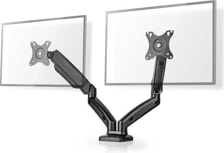 Actual product image Nedis Desk Monitor Holder | Gas Spring | 2 Screen(s) | 15 - 32 " | 75x75 / 100x100 | Vol (Table, 32")
