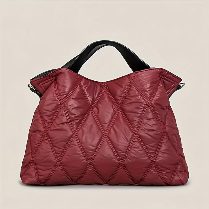Image du produit Only-Bags.Store Sac fourre-tout matelassé tendance, sac à bandoulière en nylon en forme de losange, sac à main doux