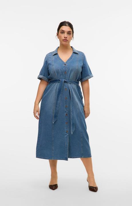 Produktbild Vero Moda VMCTRYLLA Midikleid Jeanskleid (46)