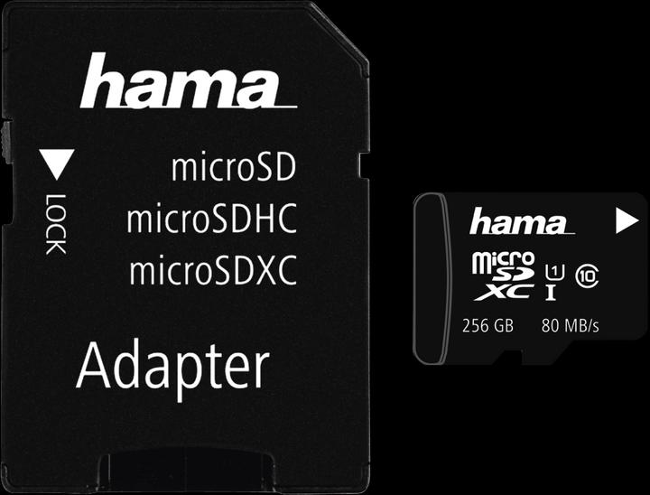 Hama microSDXC+Adapter/Foto (256 GB, microSDXC, U1, UHS-I)