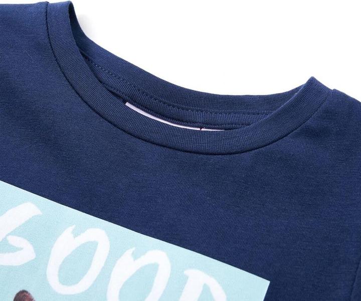 Produktbild VidaXL Kinder-T-Shirt Marineblau 128,Material: 95 % Baumwolle. 5 (128)
