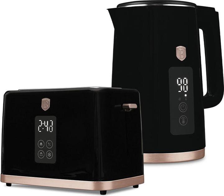 Actual product image BerlingerHaus Haus Wasserkocher & Toaster mit Digitalanzeige Black Rose Collection (1.70 l)
