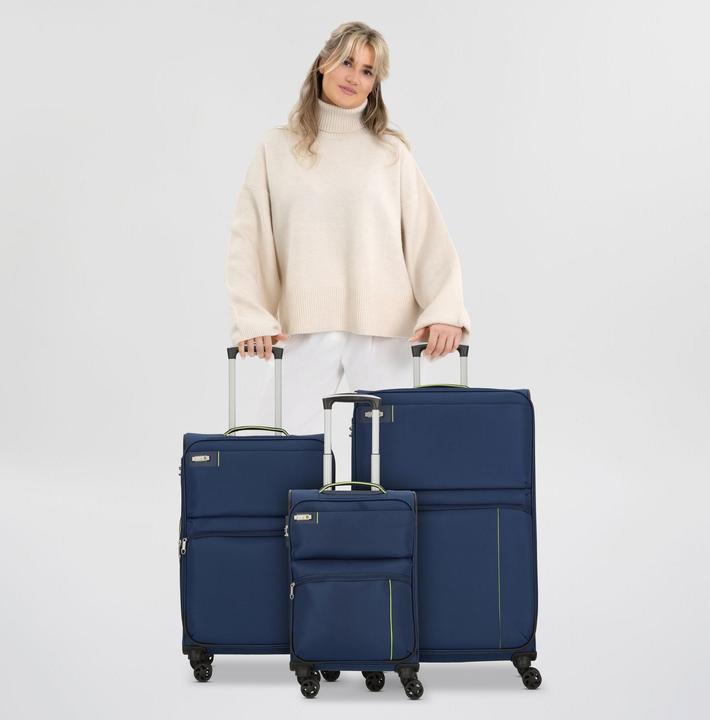 Produktbild D&N Travel Line 6704 4-Rollen Kofferset 3tlg. (208 l, XL (ab 115l))