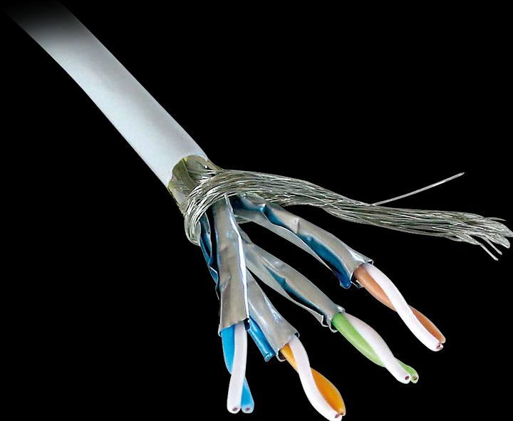 Actual product image Lindy Cat.6 S/FTP PIMF cable stranded (SFTP, CAT6, 100 m)