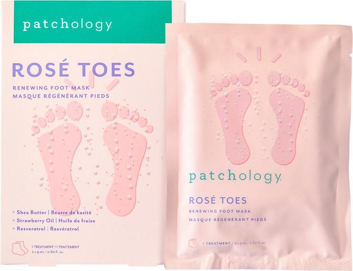 Actual product image Patchology Body - Rosé Renewing & Protecting Foot Mask (Foot mask)