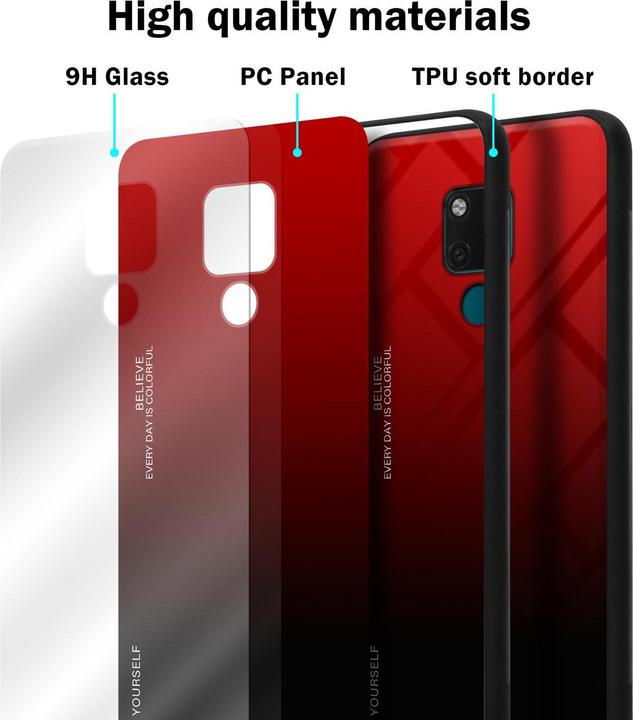 Productafbeelding Cadorabo TPU 2 kleuren glasdekking (Huawei Mate 20)