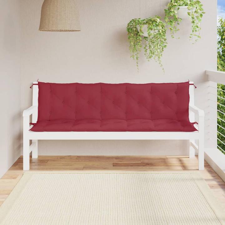 Image du produit VidaXL Coussins de banc de jardin 2 pcs. O x tissu ford (180 x 50 x 7 cm)