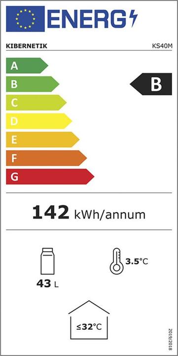 Label énergétique Kibernetik Glacière de fête KS40M (43 l)