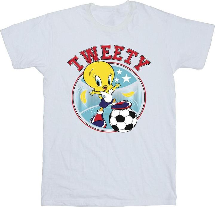 Actual product image Looney Tunes Mens Tweety Football Circle T-Shirt (L)