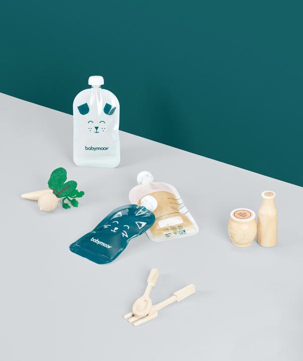 Actual product image Babymoov ISY squeeze bag