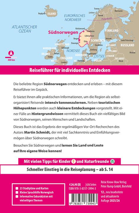 Actual product image Reiseführer Südnorwegen (German, Martin Schmidt, 2025)