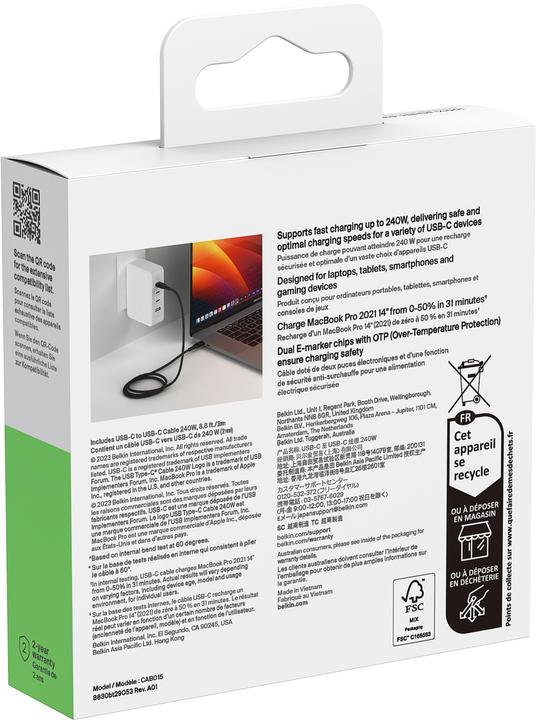 Produktbild Belkin CAB015bt2M (2 m, USB 2.0)