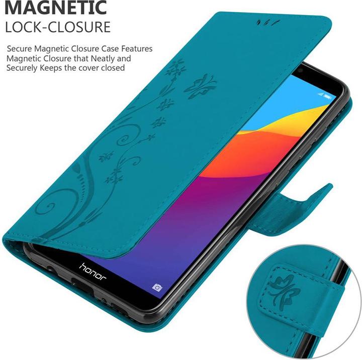 Image du produit Cadorabo Couverture du livre de fleurs (Huawei Y7 (2018))