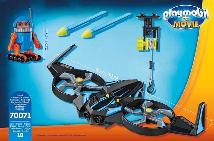 Image du produit Playmobil The Movie Robotitron avec drone (70071, Playmobil The Movie)